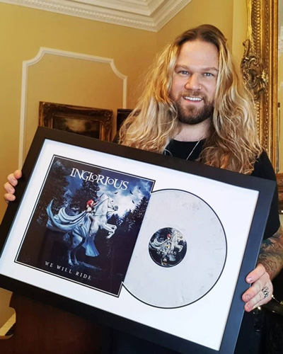 Nathan James - Inglorious with framed record