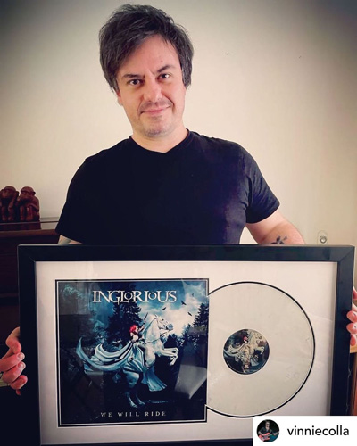 Vinnie Colla - Inglorious with framed record